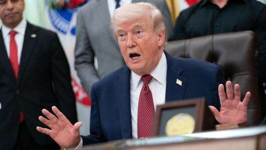 US-Präsident Donald Trump am Samstag im Weißen Haus.