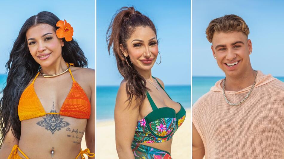Hati Suarez (l.), Pinar Sevim und Daymian Weiß treten beim "Kampf der Realitystars" an - aber ...