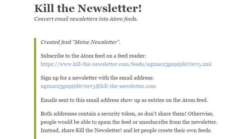 Kill the Newsletter