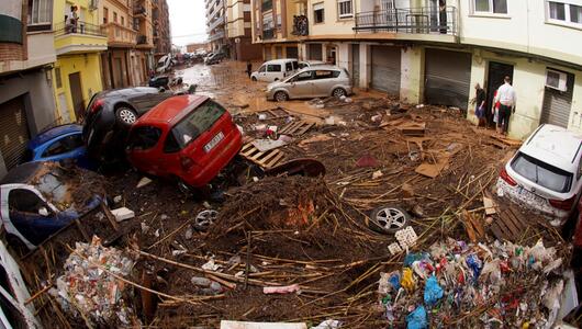 Überflutungen in Spanien