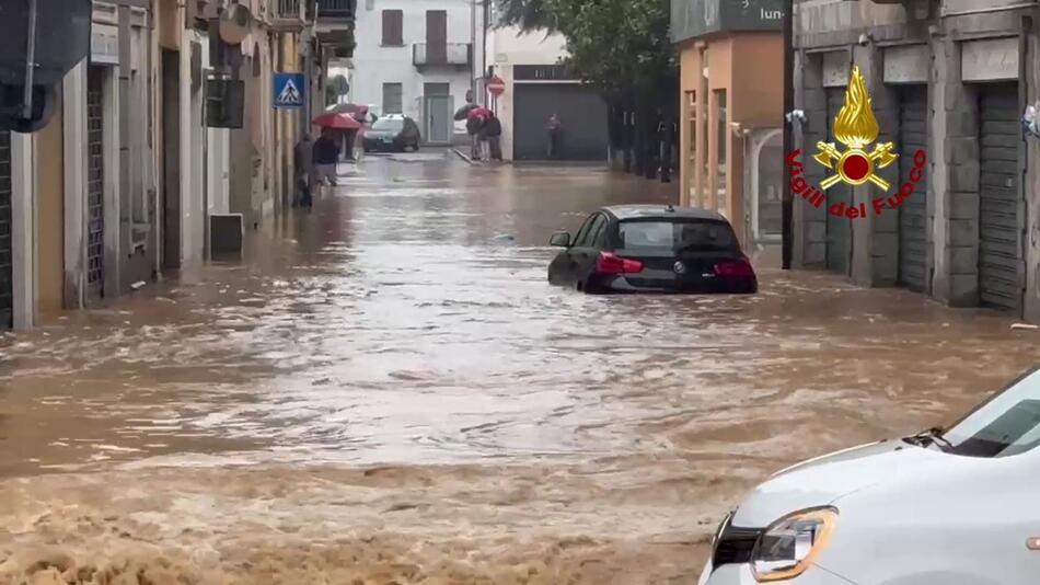 Unwetter in Italien: Viele Straßen überschwemmt