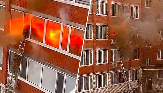 Feuerwehrmann klettert in brennende Wohnung – dann kommt es zur Explosion