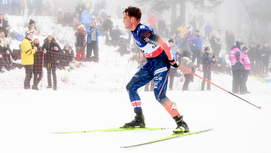 Gabriel Gledhill beim 50-km-Rennen am Holmenkollen.