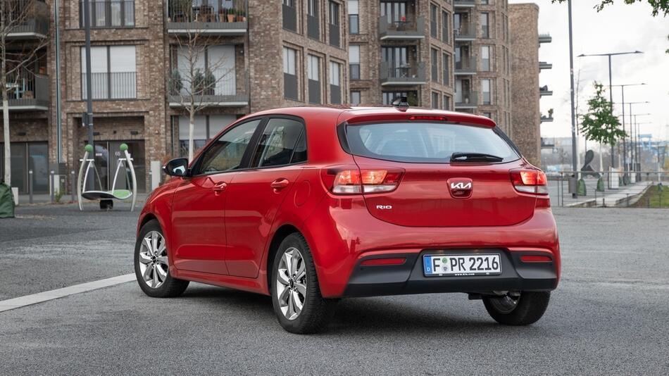 Heckansicht des Kia Rio von 2022
