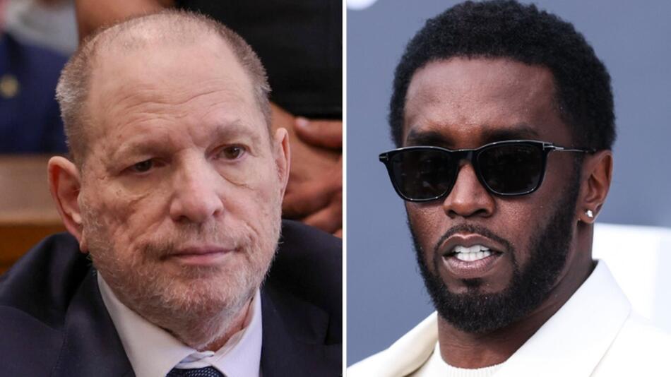 Eine Frau hat sowohl gegen Harvey Weinstein (l.) als auch gegen Sean "Diddy" Combs Klage ...