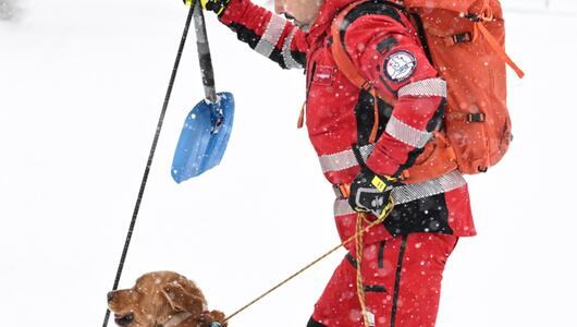 Nach einem Lawinenabgang in Tirol war eine Suchaktion im Gange