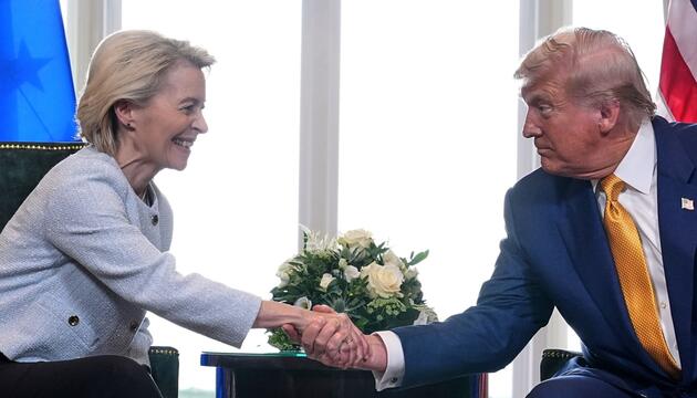 US-Präsident Trump trifft von der Leyen