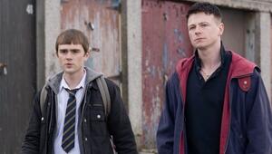 Mitchell Robertson (l.) und Stuart Campbell als jüngere Versionen der Hauptfiguren in "Half Man".