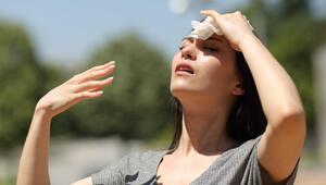 Frau in der prallen Sonne
