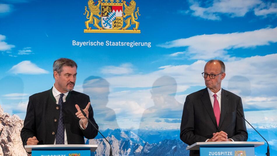 Bayerisches Kabinett tagt mit Bundeskanzler Merz