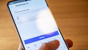 Eine Überweisung per Banking App