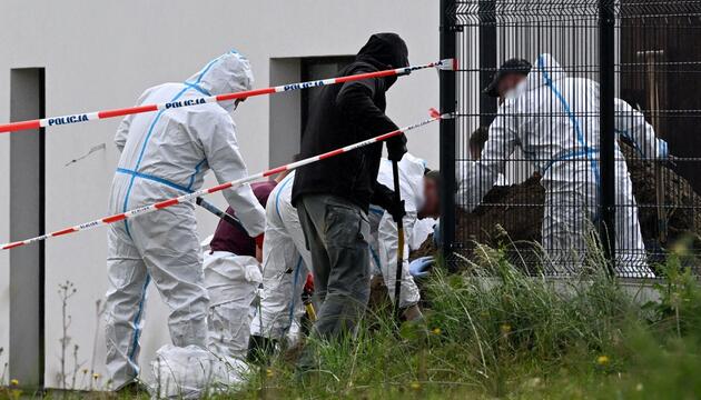 Ermittler finden in Polen in einem Garten Teile von Babyföten