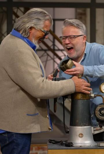 Händler Jan Cizek und Händler Roman Runkel