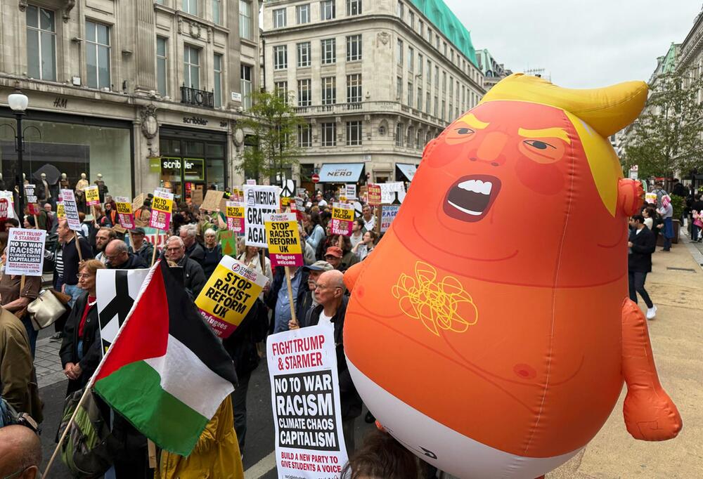 US-Präsident Trump besucht Großbritannien