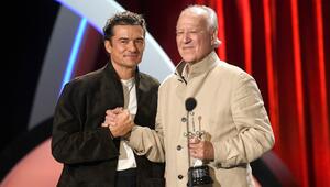 Orlando Bloom und Werner Herzog bei der Verleihung des Donostia Awards.