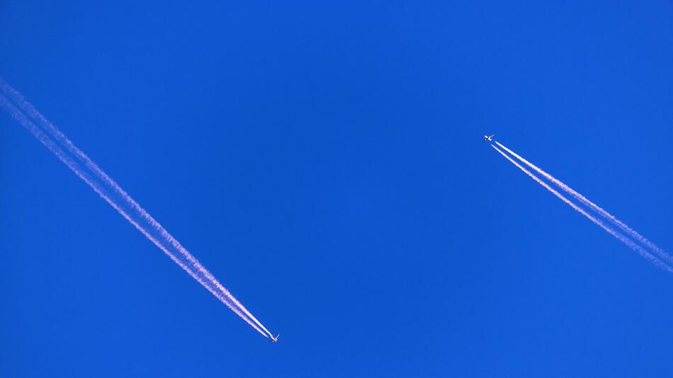 Abendlicher Flugverkehr