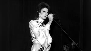 David Bowie 1973 auf seiner "Ziggy Stardust"-Tour.