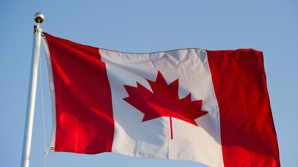 Die Landesfahne von Kanada