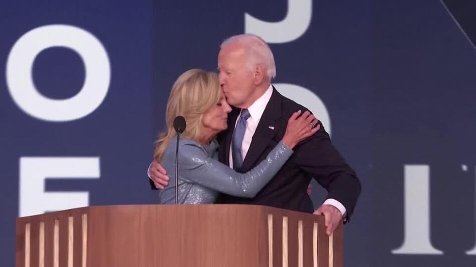 Tränen und Trost: Biden hält emotionale Parteitagsrede