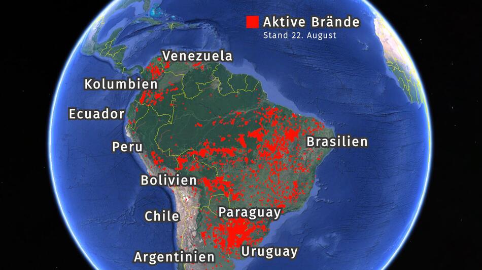 Waldbrände Südamerika