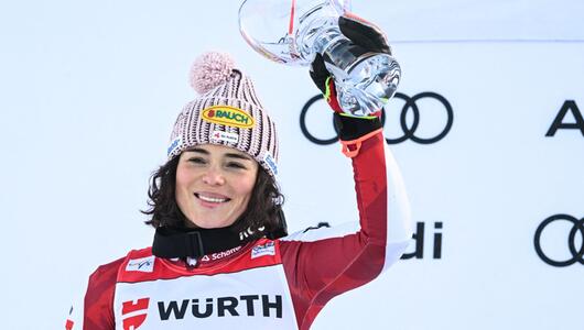 Als Zweite wieder auf dem Podest: Julia Scheib.