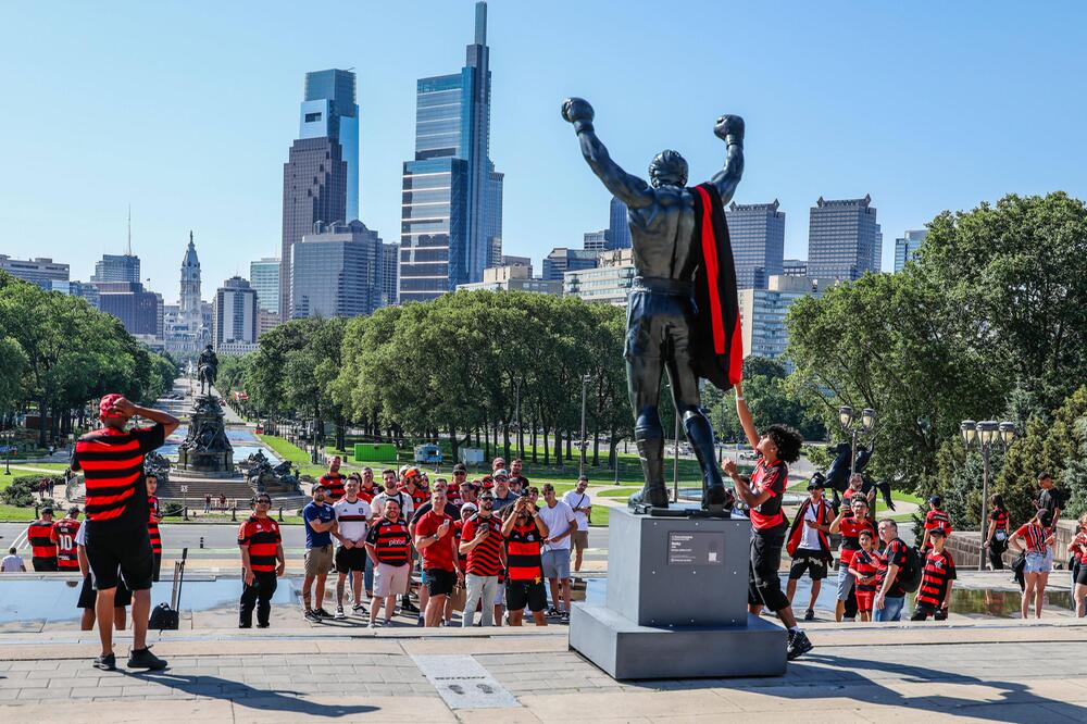 Flamengo-Fans in Philadelphia
