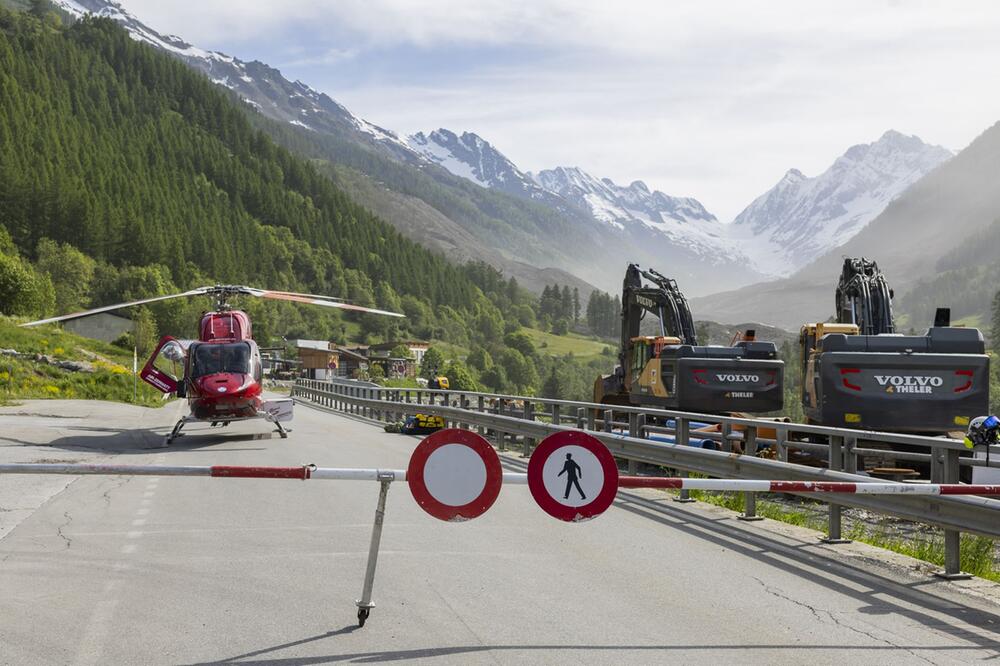 Nach Gletscherabbruch im Wallis