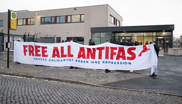 Prozess gegen mutmaßliche Linksextremisten in Dresden