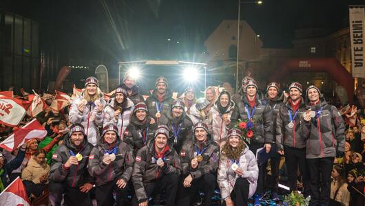 Es wurde eine große Olympia-Party in Innsbruck