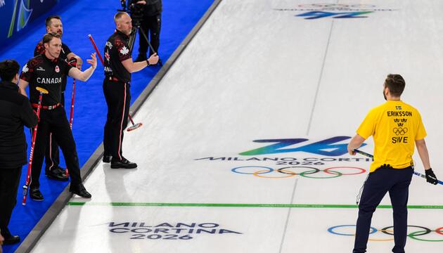Kanada vs. Schweden beim Curling