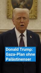 Trump: Gaza-Plan ohne Palästinenser