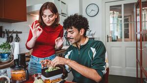 Paar kocht