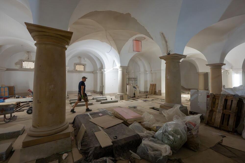 Presserundgang über die Baustelle der Hohenzollerngruft