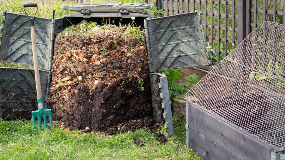 Kompost im Garten