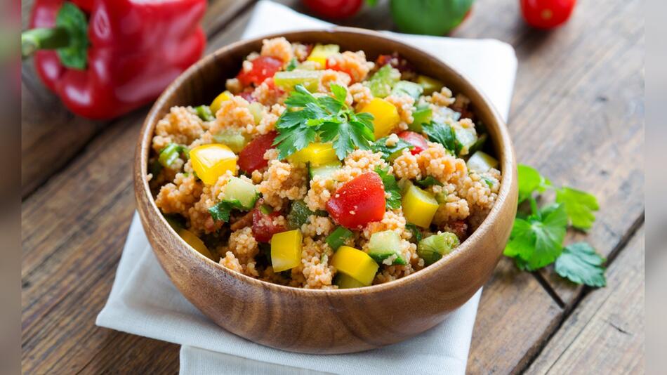 Der Gemüse-Couscous macht auch optisch einiges her.