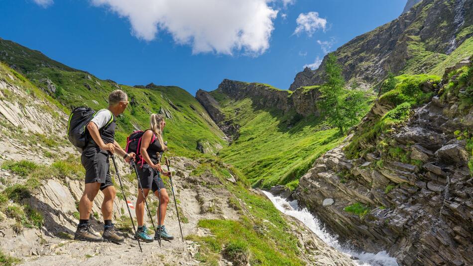 Wanderer beim Großglockner-Aufstieg