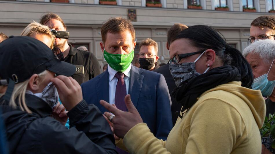 Protest gegen Corona-Beschränkungen