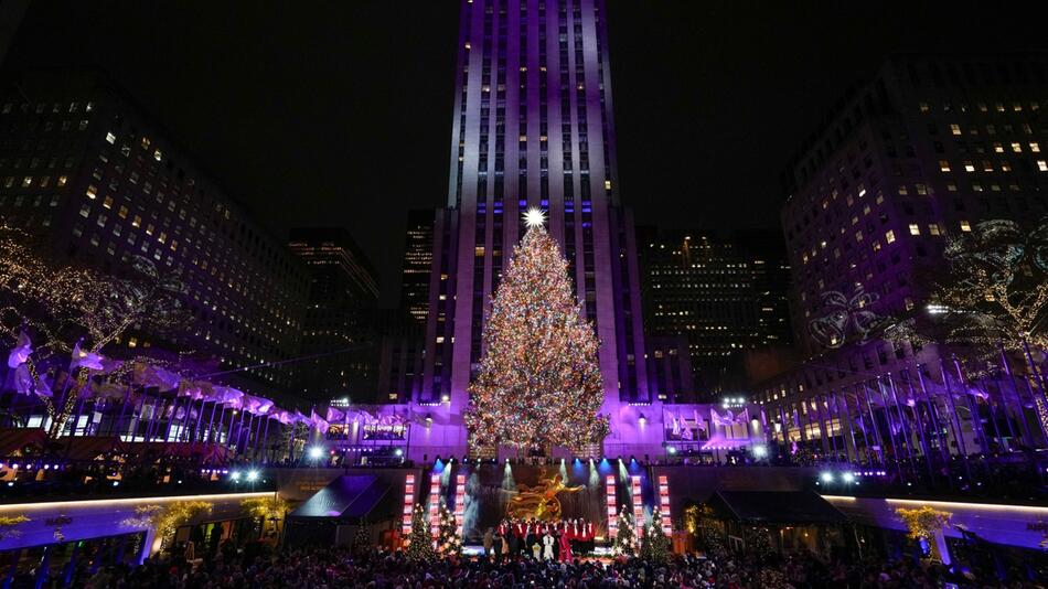 Weihnachtsbaumbeleuchtung in New York