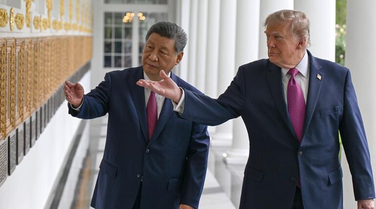 Donald Trump und der chinesische Präsident Xi Jinping