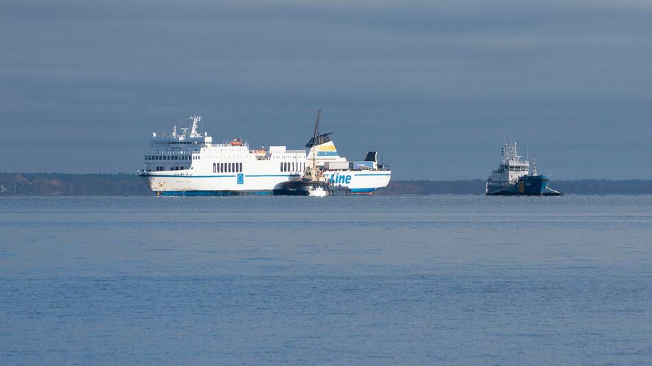 Ostsee-Fähre vor der südschwedischen Küste