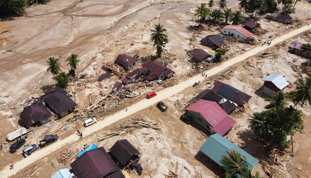 Sturzflut in Indonesien