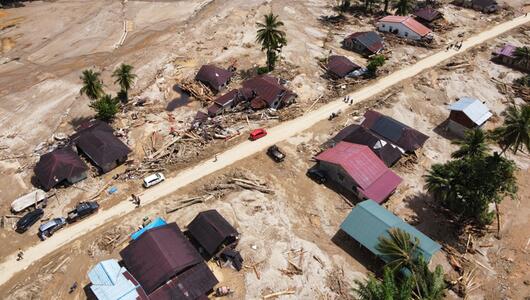 Sturzflut in Indonesien