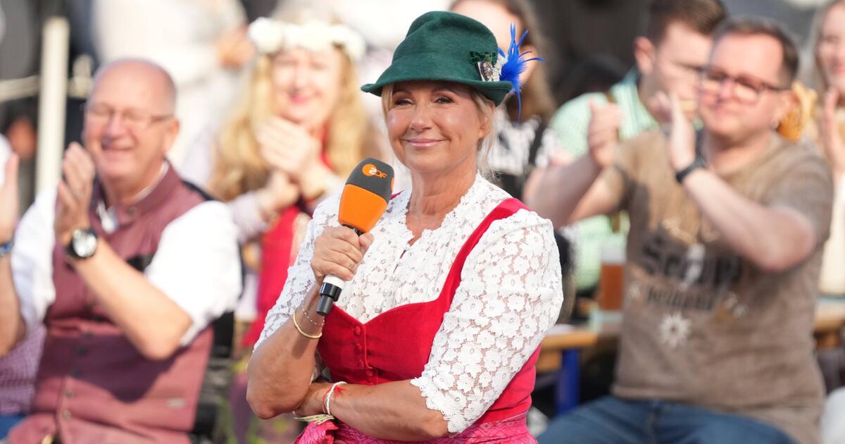 Andrea Kiewel verpasst "ZDF-Fernsehgarten"-Jubiläum