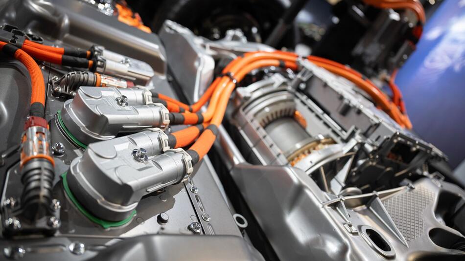 Fahrgestell mit Batterie für ein E-Auto