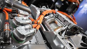 Fahrgestell mit Batterie für ein E-Auto
