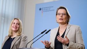 Bundesjustizministerin Hubig und Bundesbauministerin Hubertz