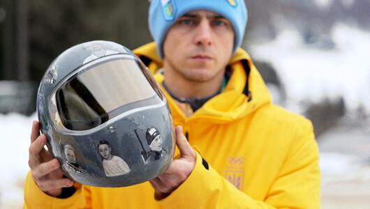 Skeletonfahrer Wladyslaw Heraskewytsch