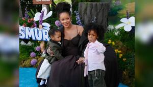 Rihanna mit ihren Söhnen Riot und RZA (r.).