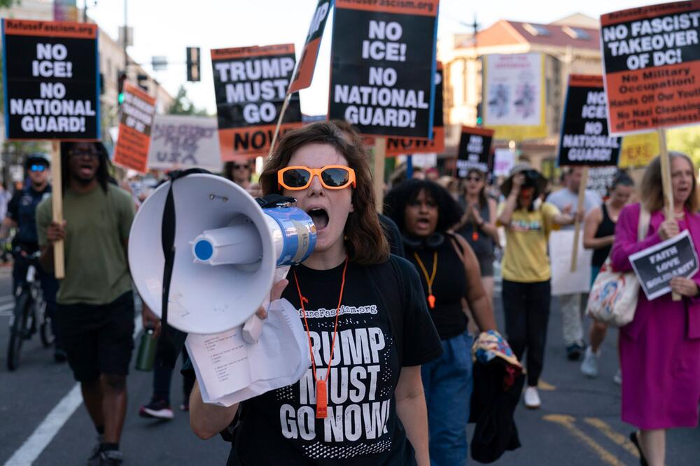 Proteste gegen Einsatz der Nationalgarde in Washington