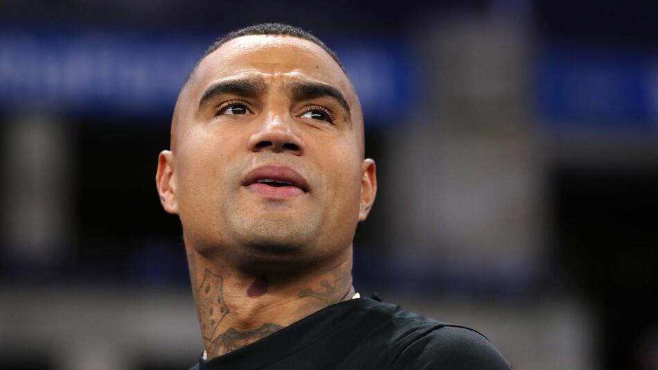 Kevin Prince Boateng bei seiner offiziellen Verabschiedung.